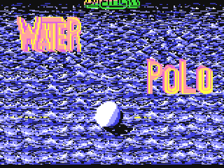 Water Polo title screen for Commodore 64